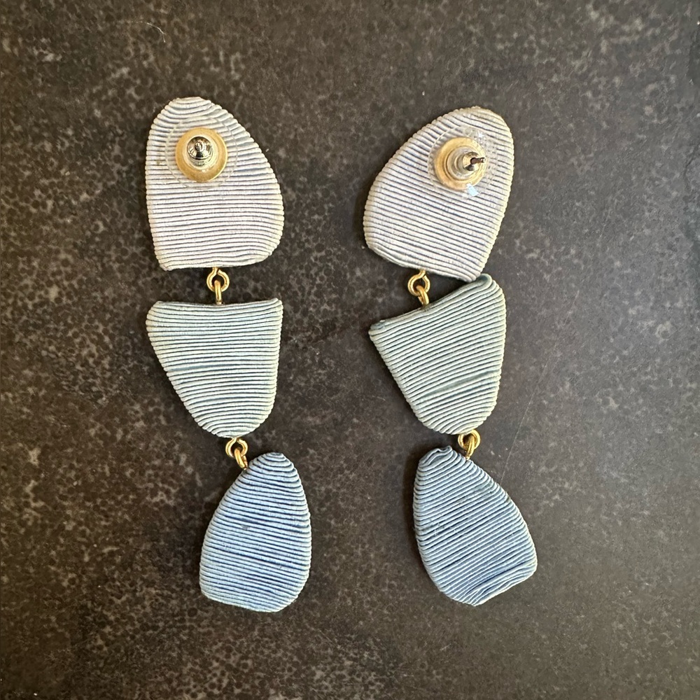 Tuckernuck Harbor Blue Callan Earrings - Picture 4 of 4